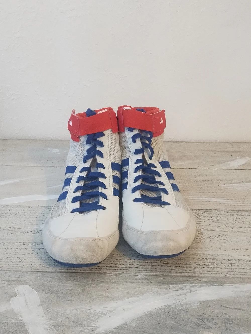 Adidas  Wrestling Shoes usa  Men’s 9.5 / UK size 9Red White Blue